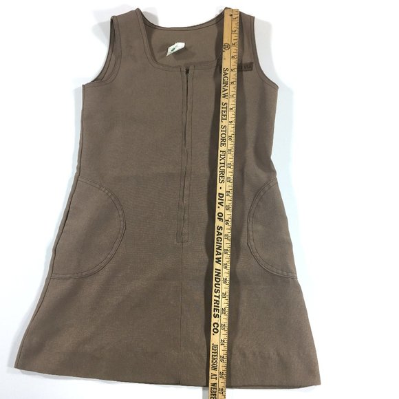 Girl Scouts Vest Size 10 Medium Tan Full Zip - Picture 6 of 6